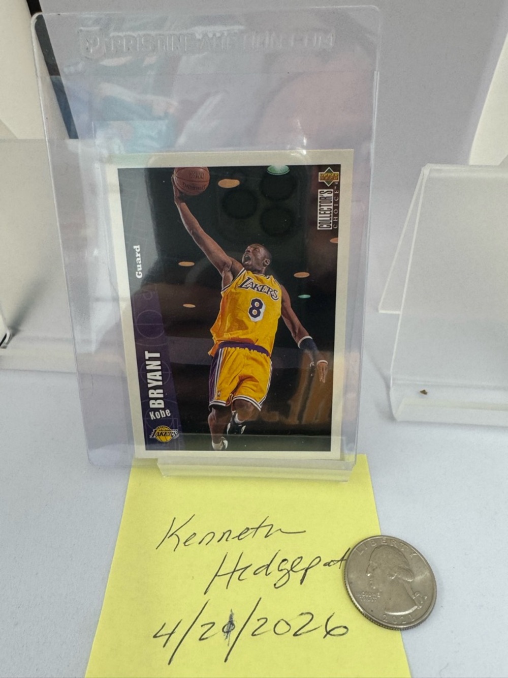 NBA Trading Card - Yellow Basketball Jersey Card